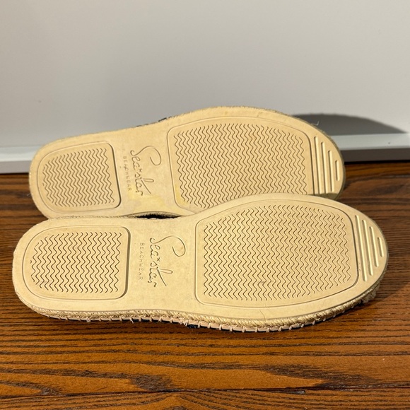 Navy Espadrilles with LOVE Embroidery - Picture 3 of 5